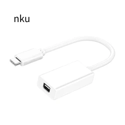 Nku USB-C na Mini DP konwerter USB 3.1 typ C Thunderbolt 3 na Mini DisplayPort 4K60HZ kabel adaptera do laptopa Macbook Pro