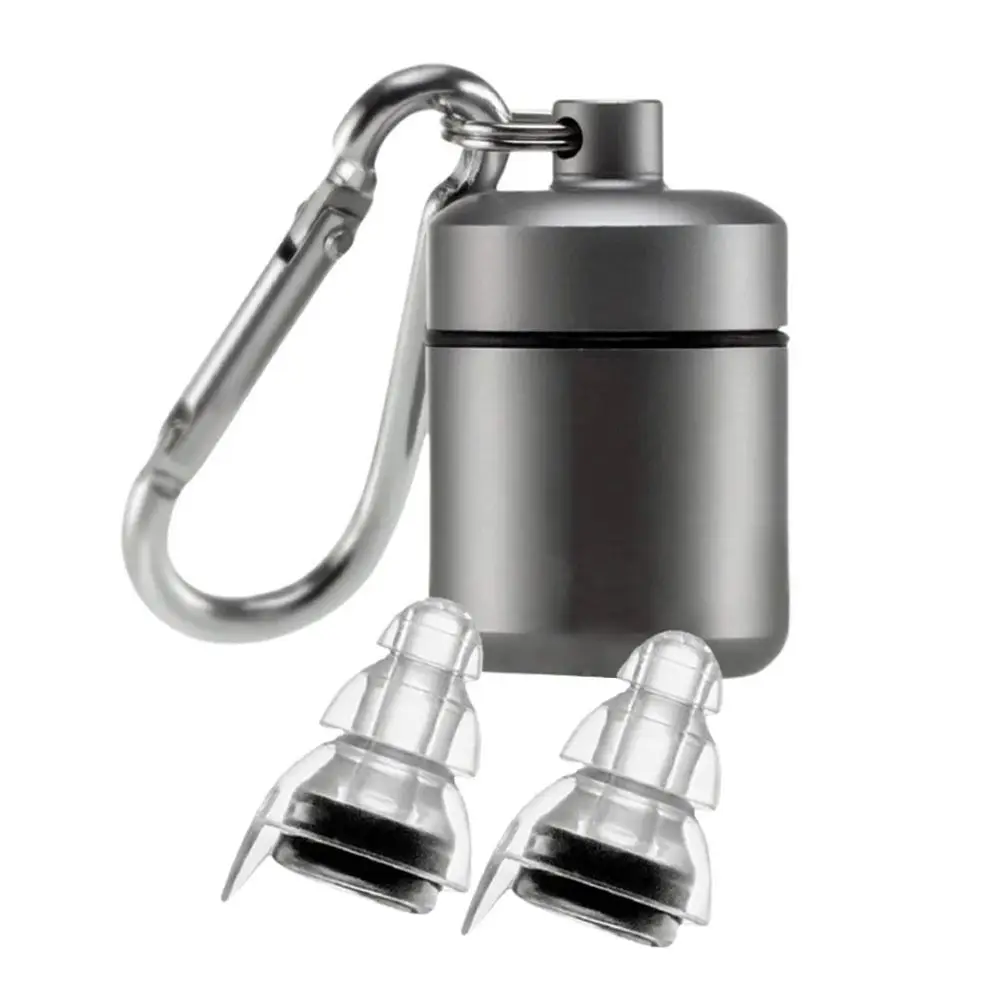 1 Pair Reusable Noise Cancelling Earplugs Soft Silicone Hear Safe Noise Reduction Earplugs Ear Protection Sound Insulation