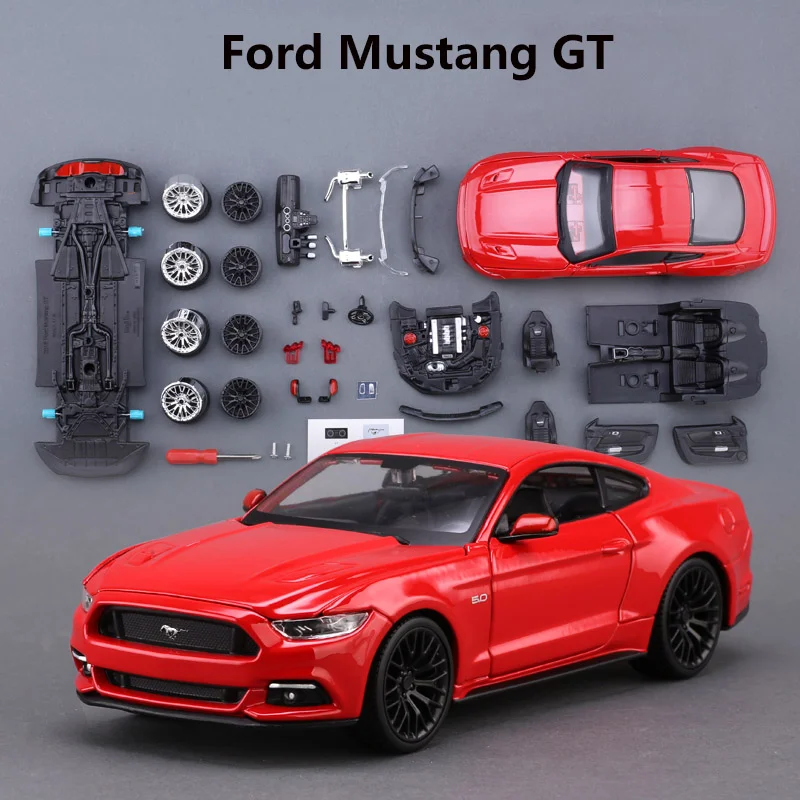 Maisto 1:24 2015 Ford Mustang GT Assembly Version Alloy Car Model Diecasts Metal Toy Sports Car Model Simulation Childrens Gifts