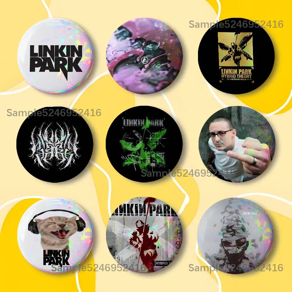 L-Linkin P-Park From Zero Button Pins Tinplate Brooches Cartoon Creative Badge for Backpack Clothes Decor