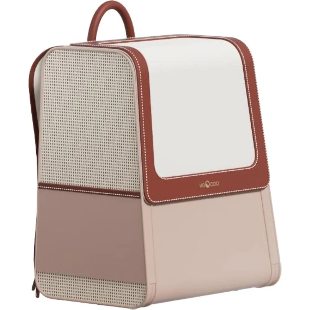 Mochila transportadora para gatos, bolsa de viaje impermeable para mascotas con malla transpirable, mochila transportadora para mascotas con marco de acero mejorado para gatos