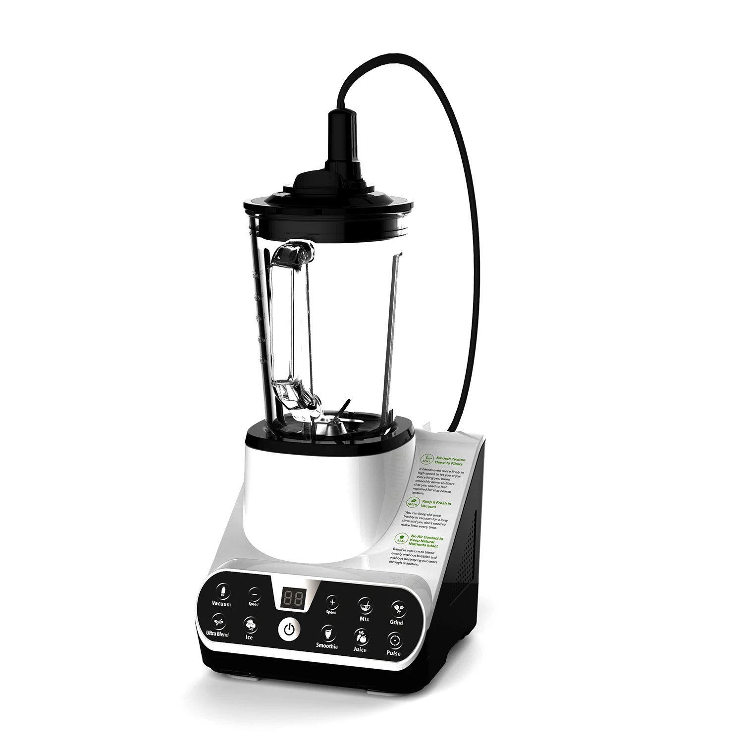 New High Speed Vacuum Blender Electric Professional Commercial Power Fruit Smoothie Blender Machine