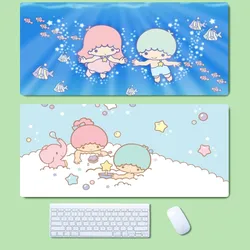 Sanrio Little Twin Star Mousepad Mousepad antiscivolo Lockedge Office Student Gaming addensato grande cuscino da scrittura