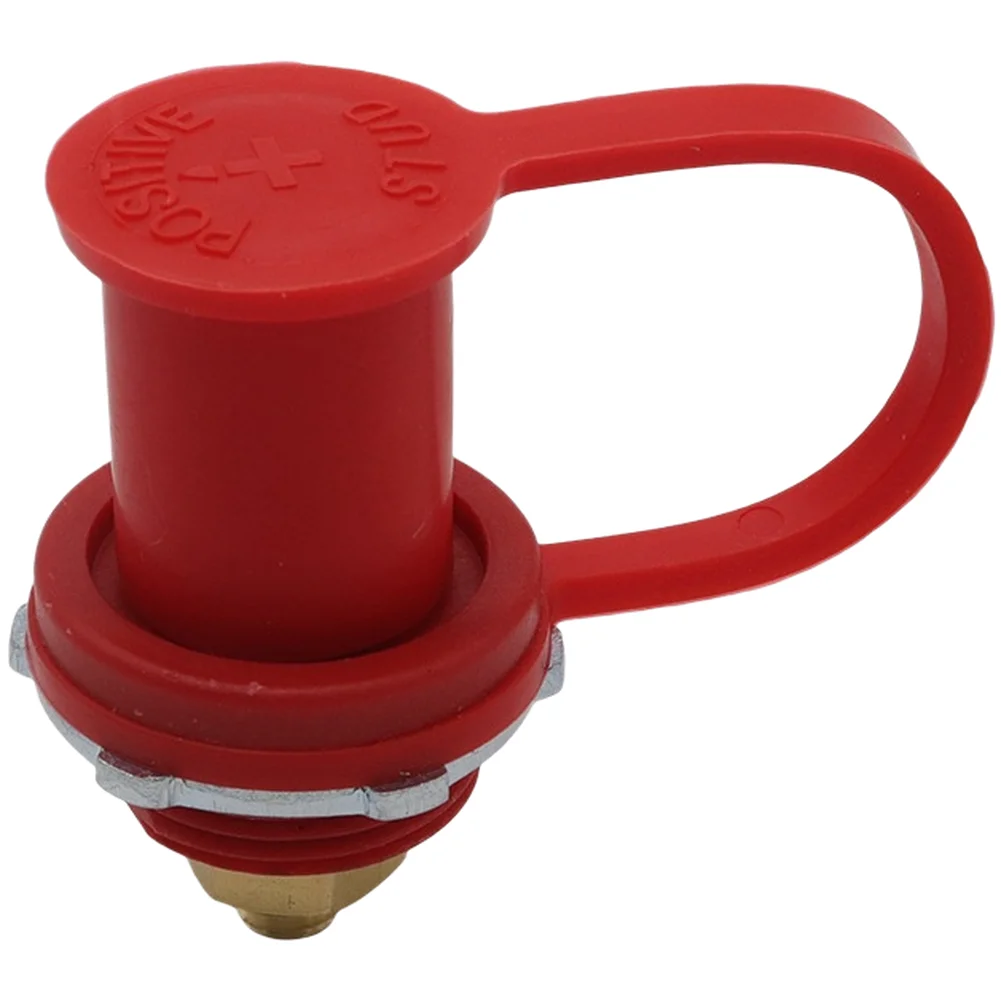 Brass Battery Charger Terminals for Car RV Yacht with PVC Cover 250A Support for DC Power Systems Red and Black