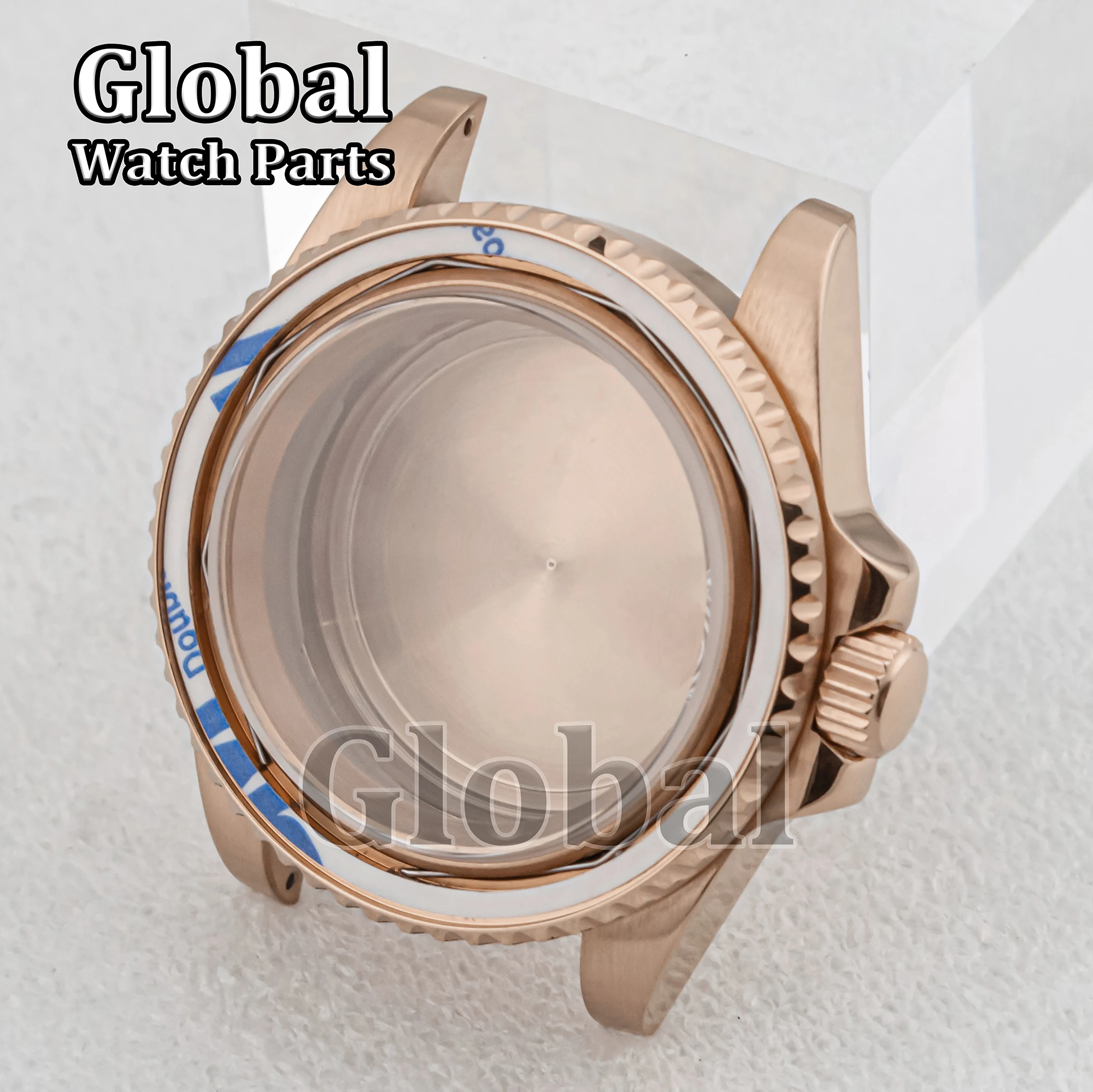 ل SUB GMT 40 مللي متر حافظة ساعة من الفولاذ المقاوم للصدأ الياقوت الزجاج 50 متر مقاوم للماء صالح NH34 NH36 الحركة التلقائية الميكانيكية NH35