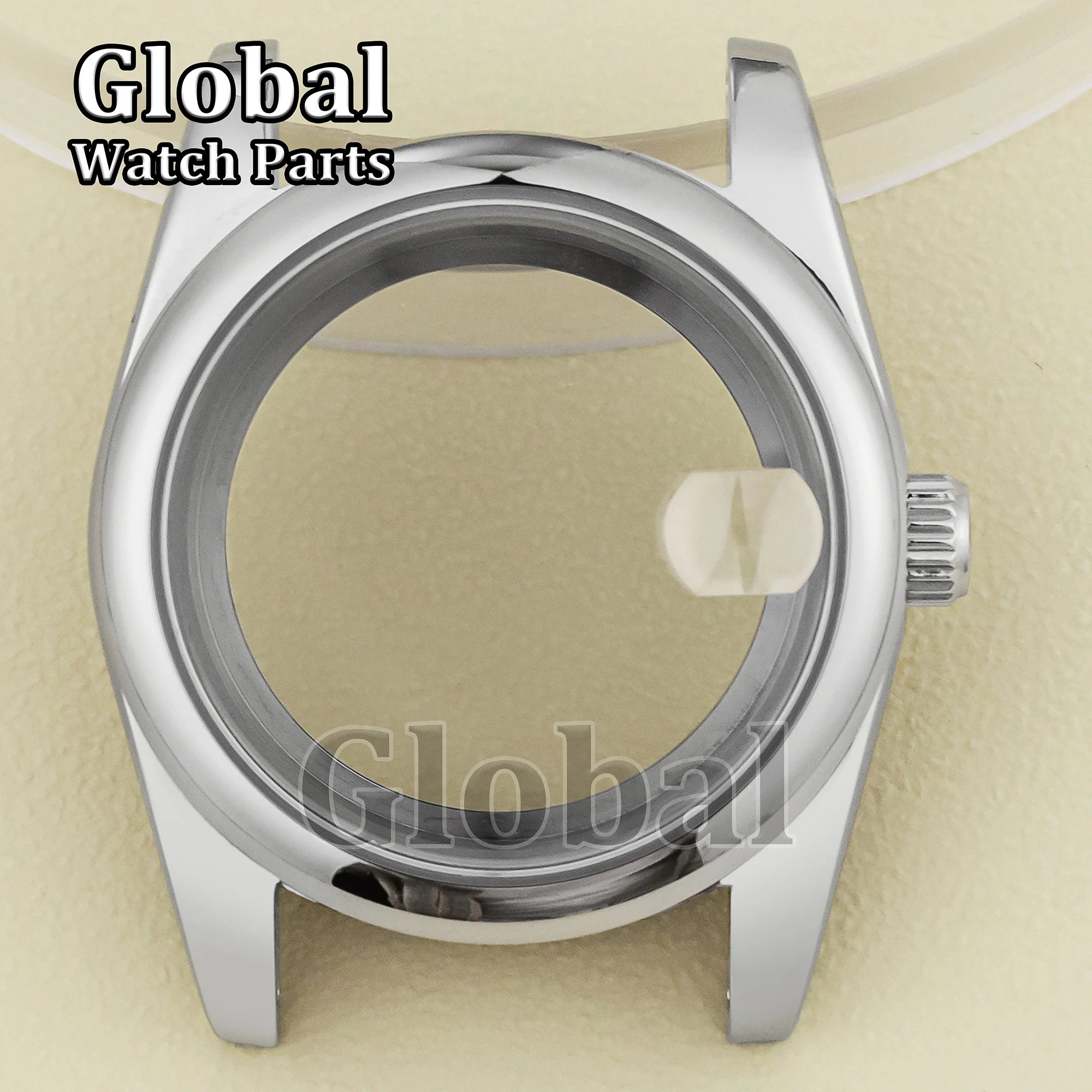 For Datejust Stainless Steel Watch Case Applicable NH36 Case Sapphire Glass High-end NH35 Movement Parts Glass And Solid Bottom