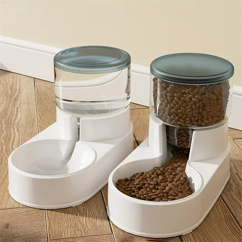 

1 Piece Automatic And Convenient Pet Feeder Water Dispenser Cat Dog Food Bowl Puppy Cat Drinks And Eats Without Plugging In