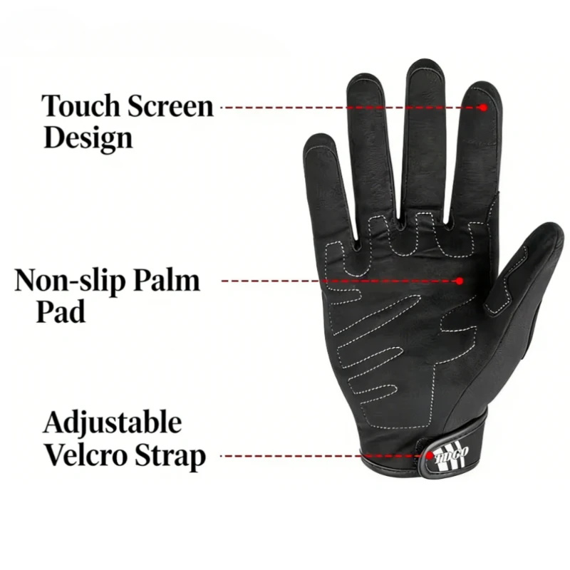 Men Women Winter Motorcycle Gloves Pu Leather Carbon Fiber Waterproof Windproof Coldproof Touch Screen Motorbike Riding Glove