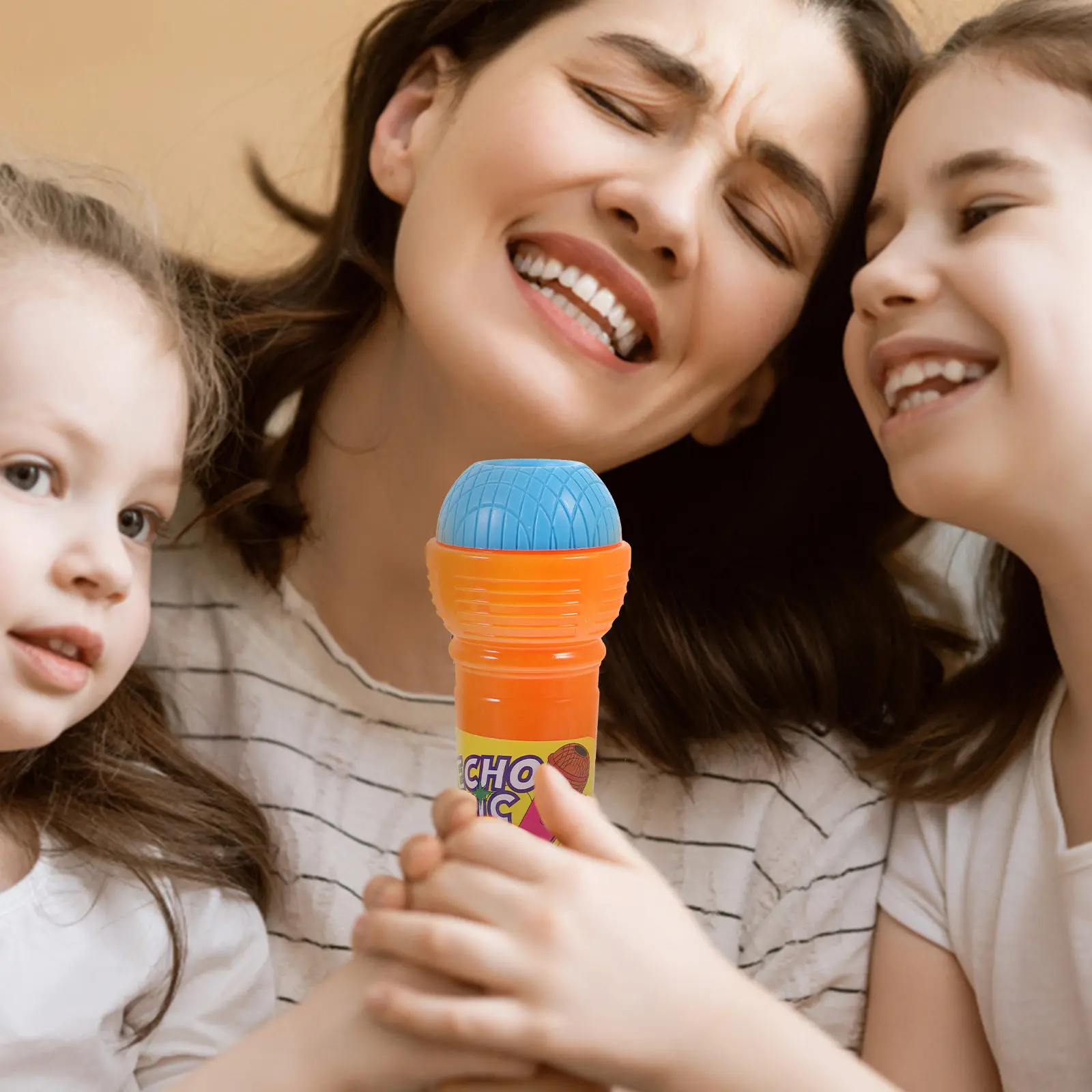 

Набор из 6 микрофонов Echo: яркие, компактные, легкие, для усиления голоса, для детских вечеринок, пения, сцены, праздников, барбекю, пикников