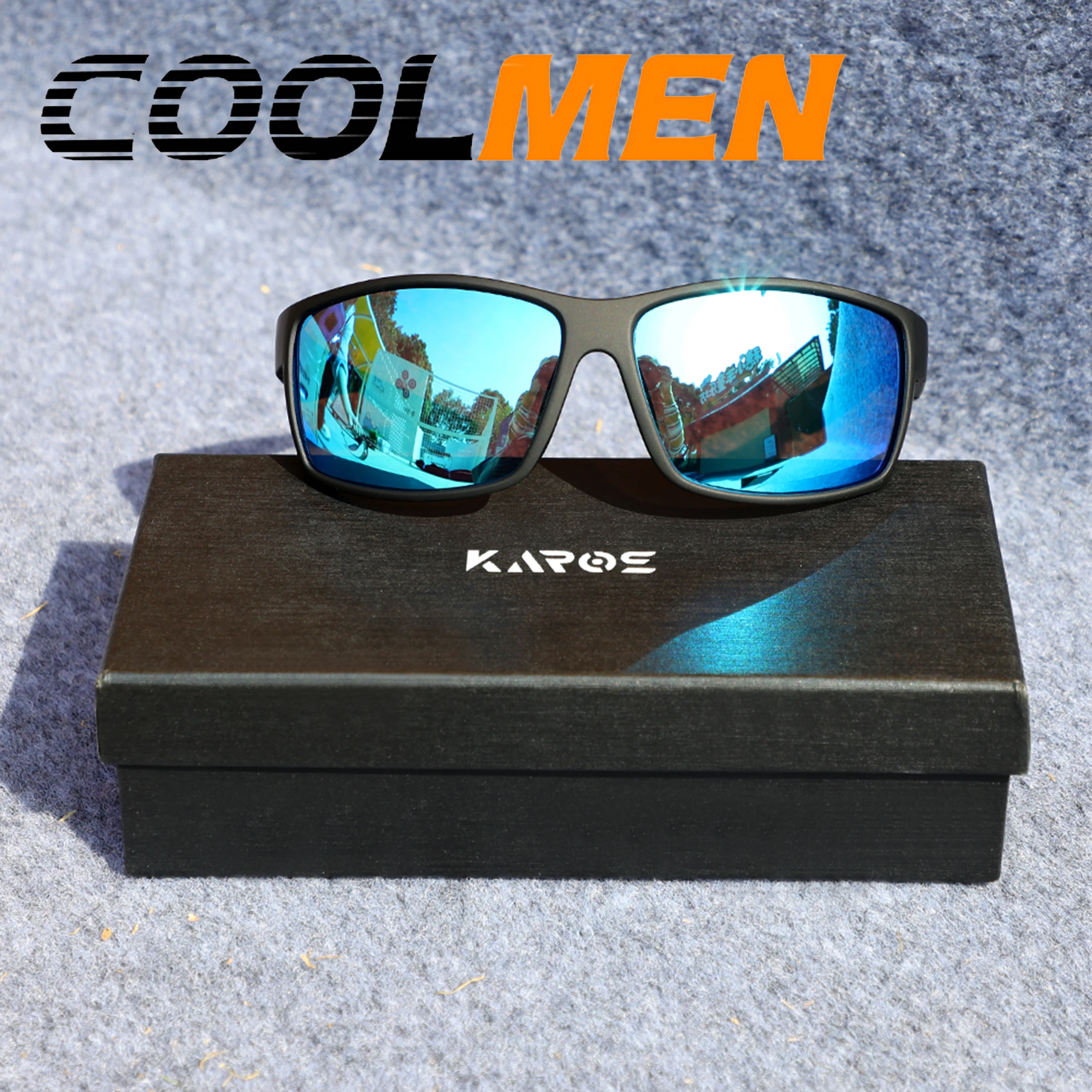 

COOLMEN Polarized Sunglasses UV400 for Men and Women Outdoor Hunting Fishing Driving Bicycles Sunglasses Optional Box