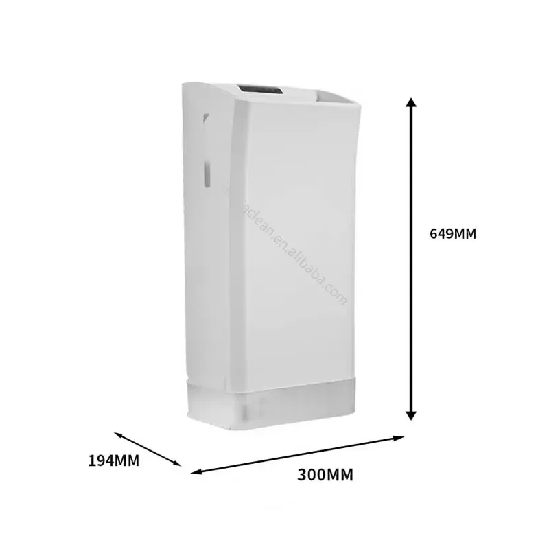 Commercial Wall Mounted Electric Hand Dryer Automatic Jet Air Bathroom High Speed Powerful Drying Machine for Public Restroom