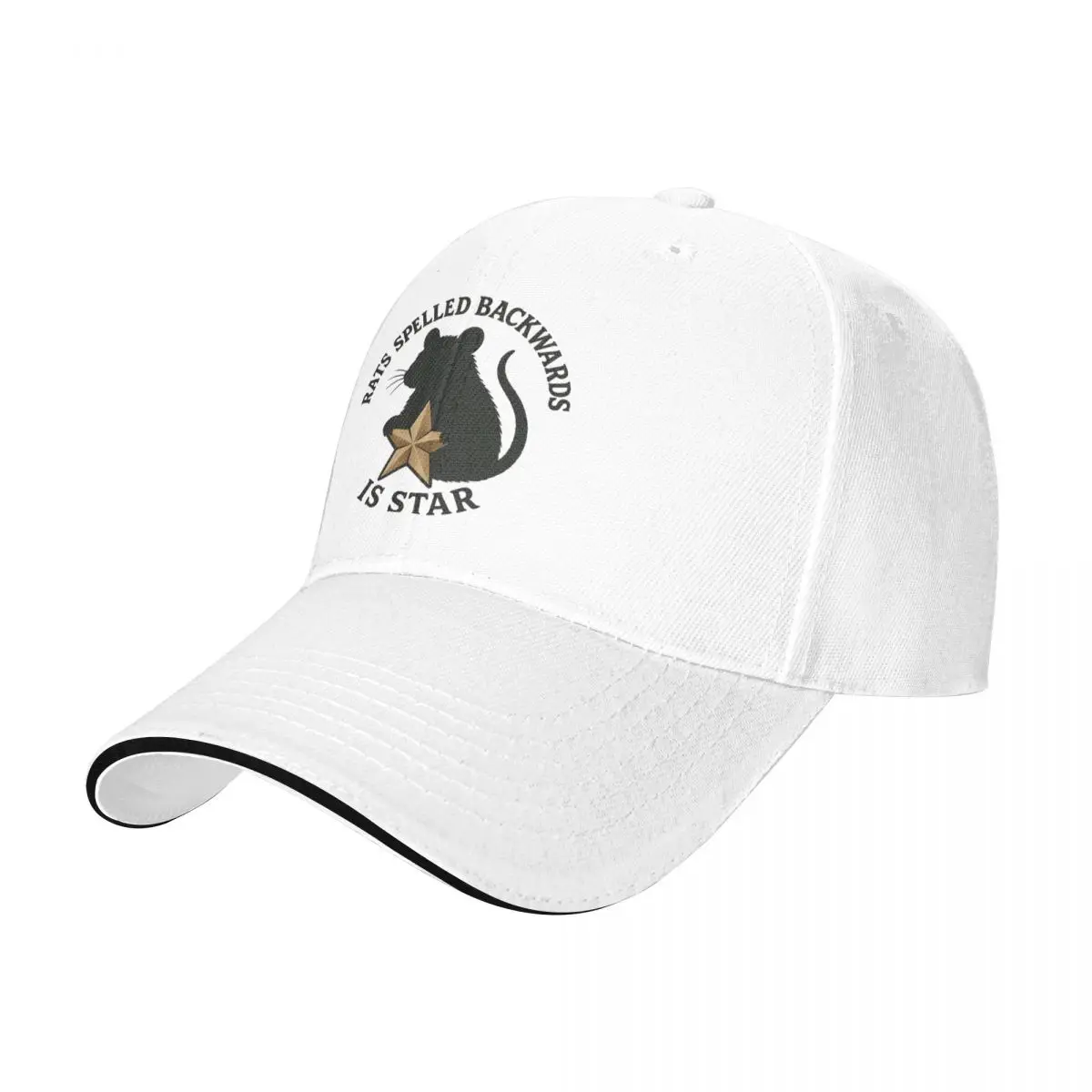Baseball Caps Rats Spelled Backwards Is Star Funny Rat Meme Trending Casquette Female Male Casual Spring Caps