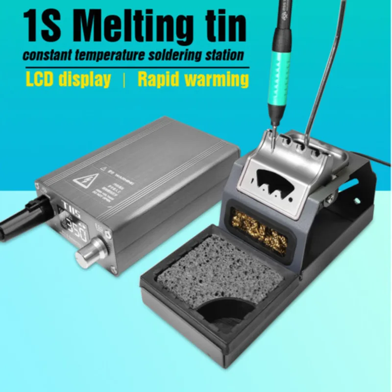 T115 Soldering Station Portable Mini Rework Station Compatible JBC 115 Tip 1-2s Quick Heating Micro Electronic Repair Welding