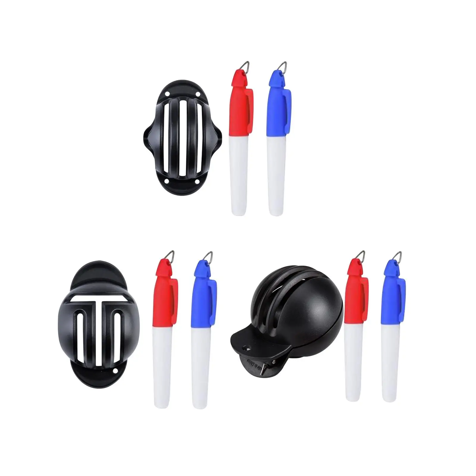 Golf Ball Marker Line with Marker Set training Stencil Template Outdoor