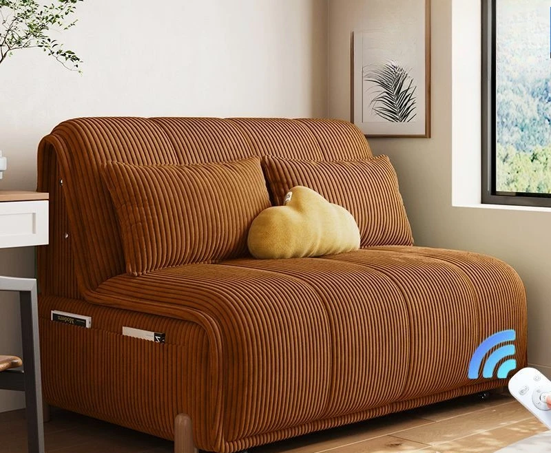 Sofa bed multifunctional expandable storage corduroy small apartment study