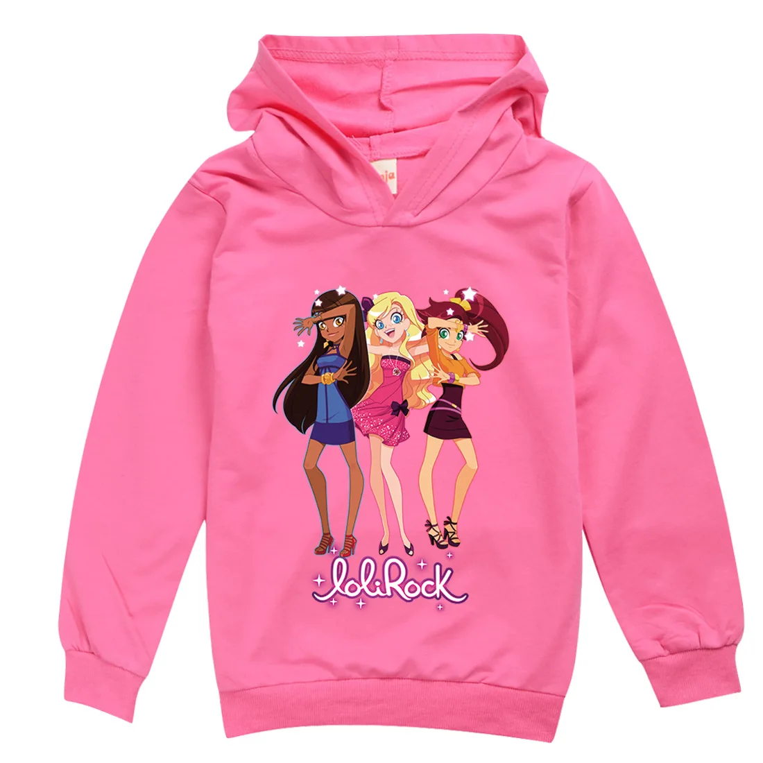 LoliRock Magical Kids Clothing Hoodies Sweatshirts Girls LoliRock Spring Autumn Fall Hip Hop Hoody Kids Long Sleeve Casual Tops