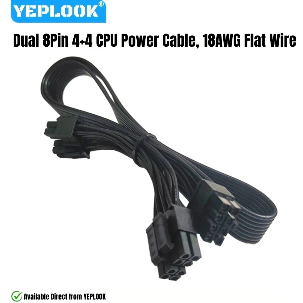 

YEPLOOK Dual CPU Power Cable EPS/ATX12V 2x 8Pin 4+4 for Corsair AX1600i 1600W, AX1000 1000W, AX850 850W Titanium Modular Powers