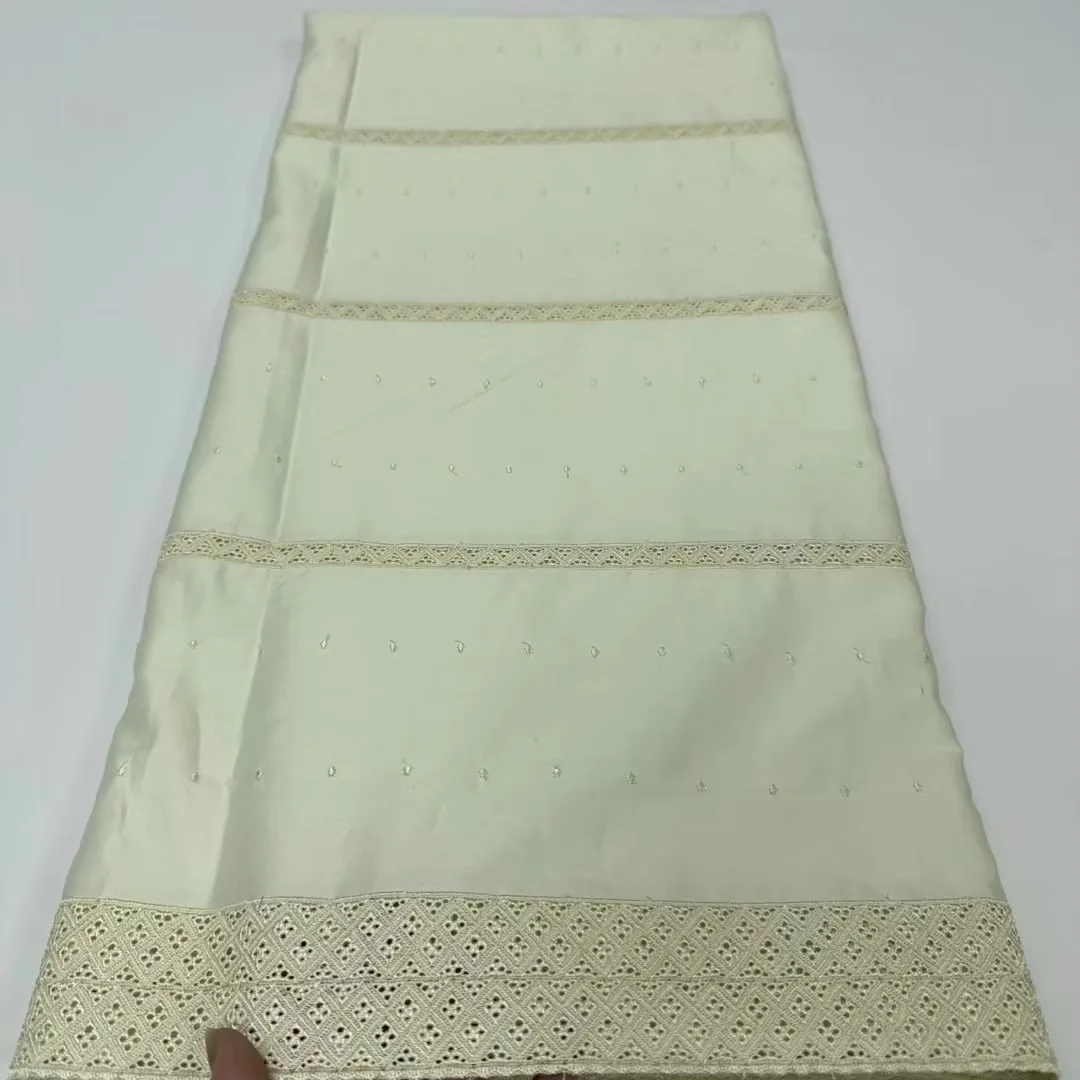 Swiss Voile Lace African Austria Cotton Lace Fabric 2024 High Quality Tribute Silk Nigerian Lace Men Dresses Material For Sewing