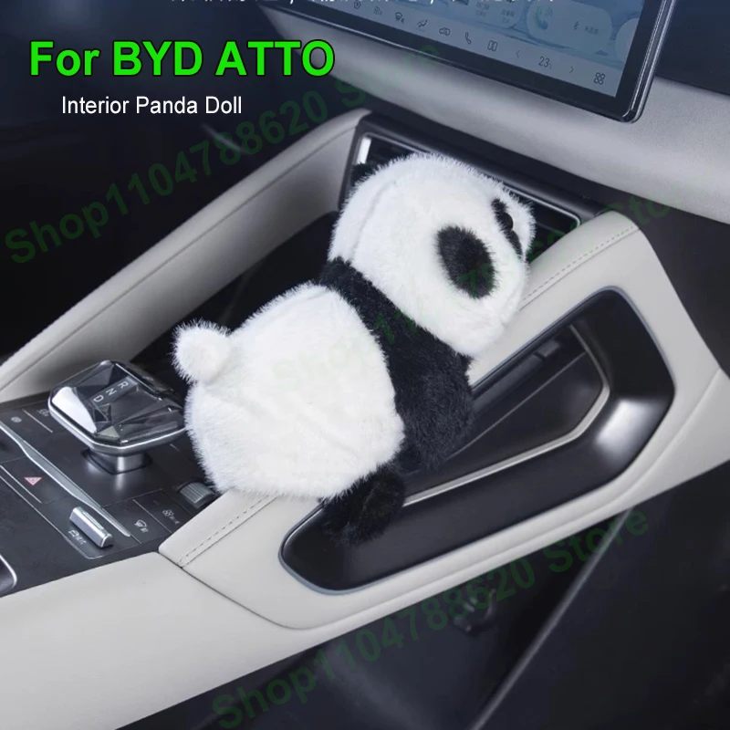 

For BYD Atto Yuan UP Armrest Cute Panda Rabbit Doll Decorative Door Handle Decorative Supplies Ornaments