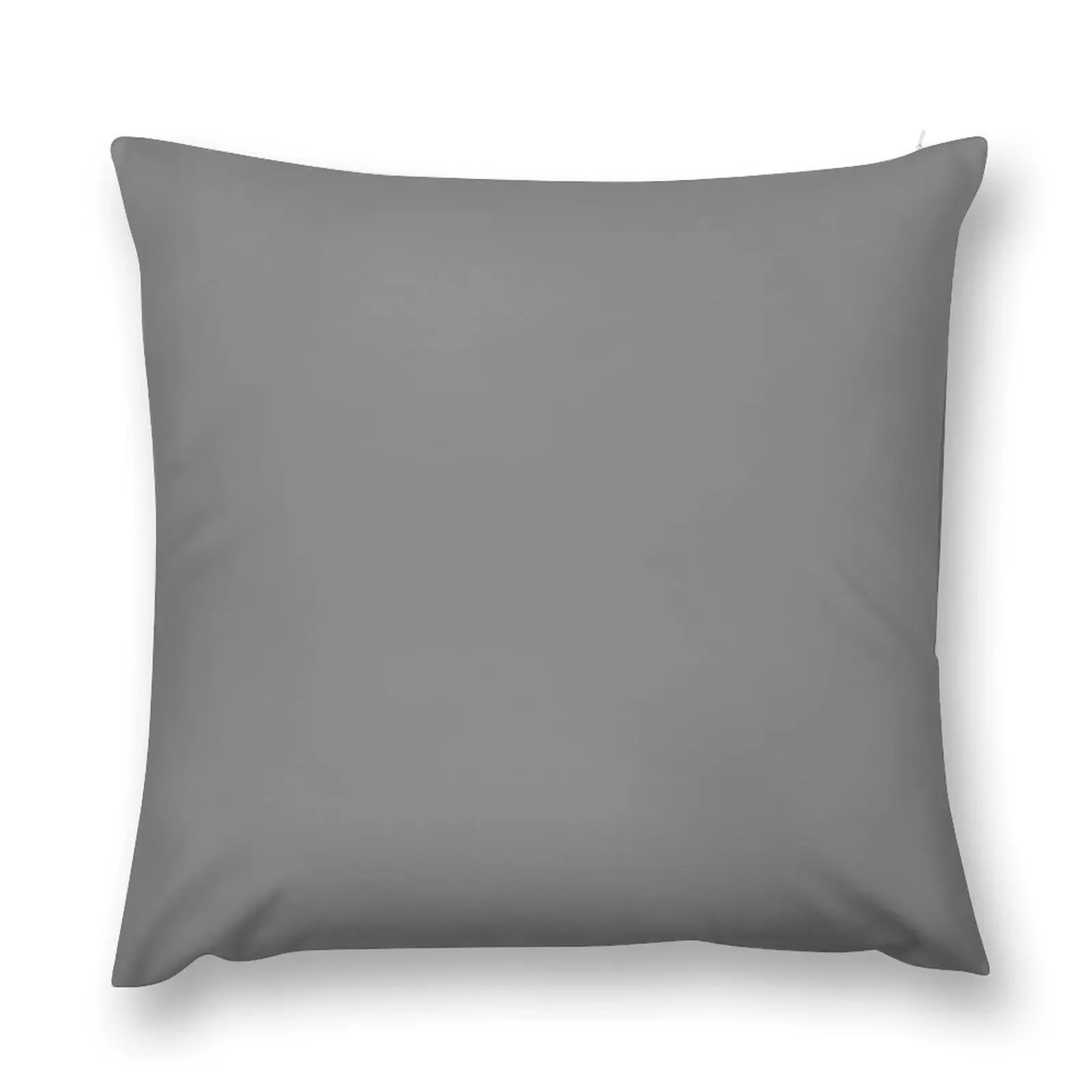 PLAIN SOLID GREY - PLAIN GREY - GRAY - OVER 100 SHADES OF GREY AND SILVERS ON OZCUSHIONS Throw Pillow