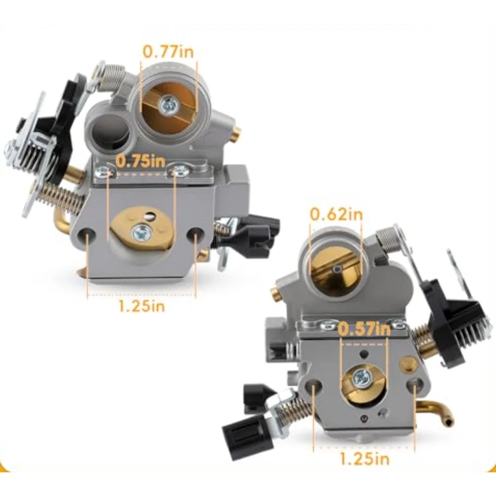 Fuel Delivery System MS362 Carburetor For Outdoor Use Silver Seamless Fit Replacement Part Robust Metal Construction