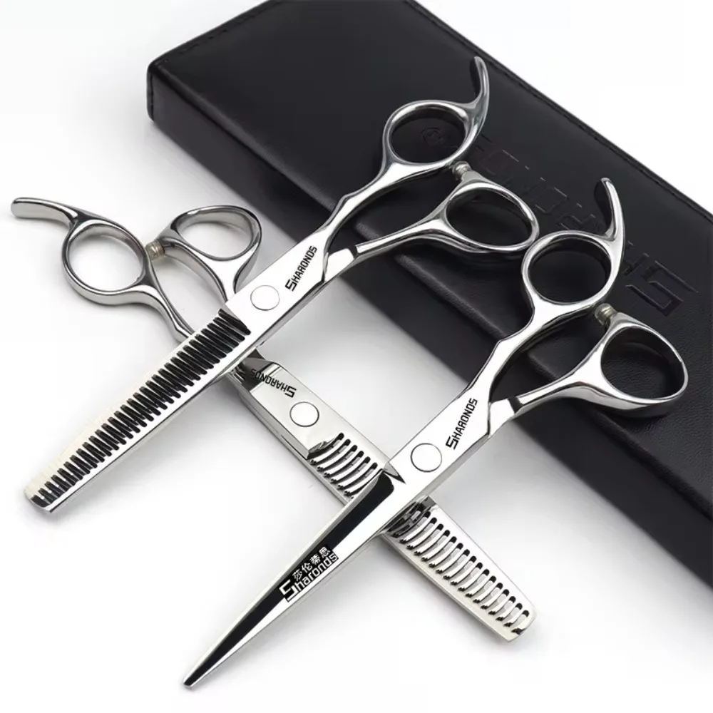 SHARONDS Hairdressing Scissors 440C Japanese Steel Professional Hair Cutting 6.5-inch Hairdresser Specific Flat Tooth Scissors