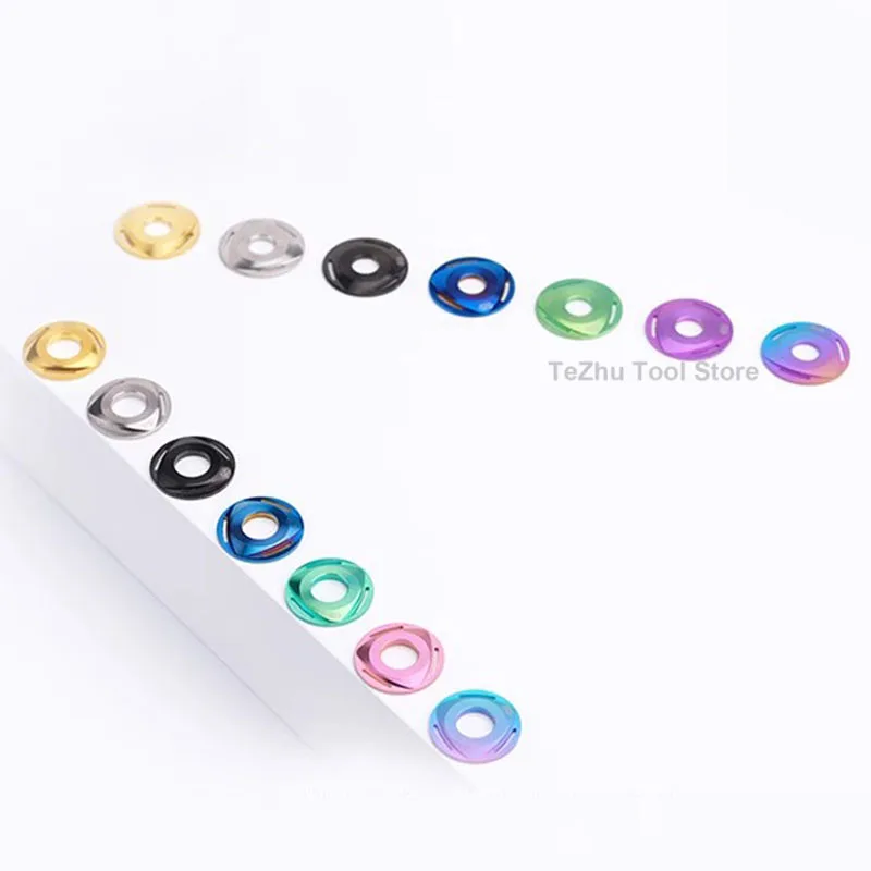 1 st Titanium Wasmachine Rotor Pakking M6 M8 M10 Spacer Pakking Voor Fiets Motor Auto