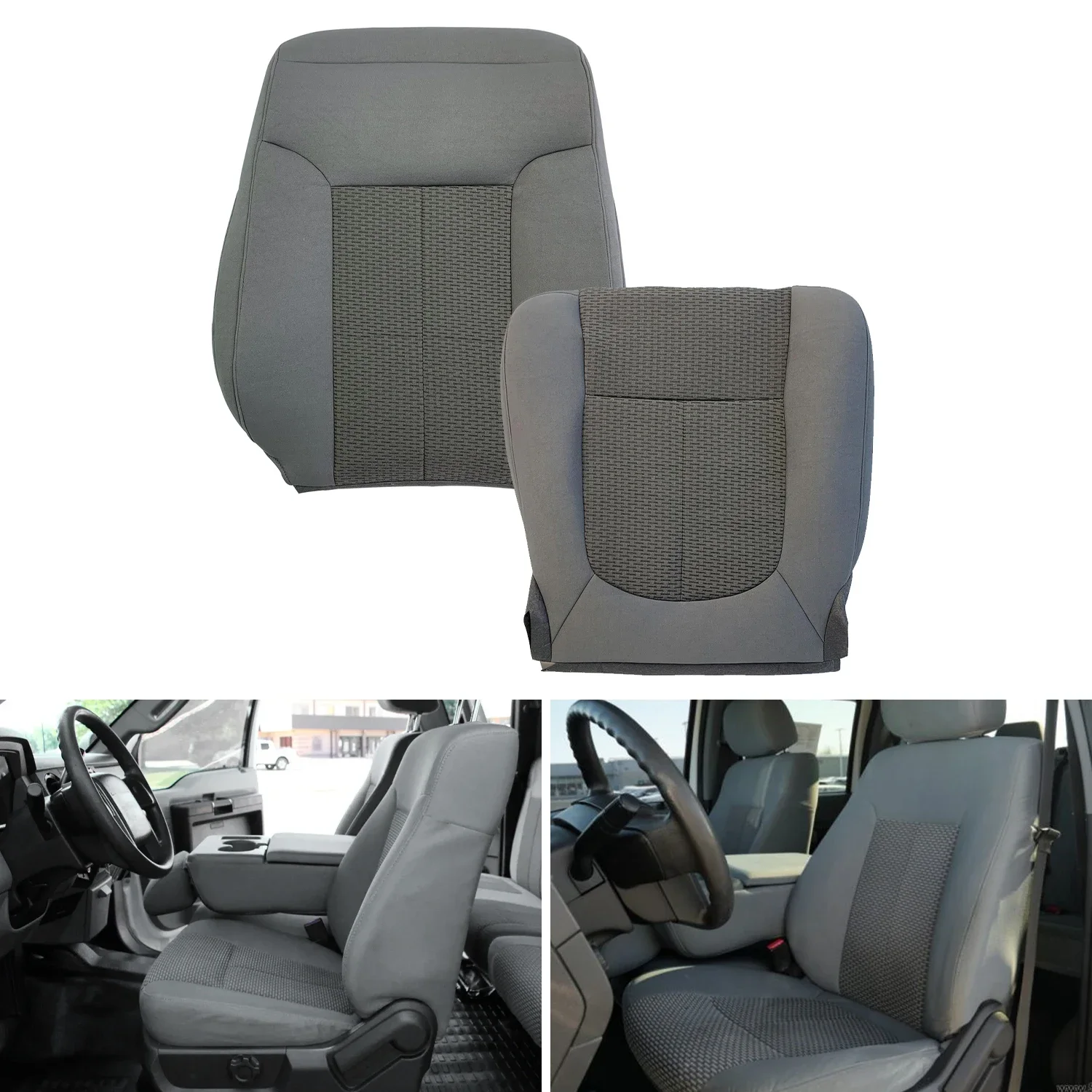 

Applicable to the 2011-2016 Ford F250, F350, F450, F550 XLT seat kit (Grey)