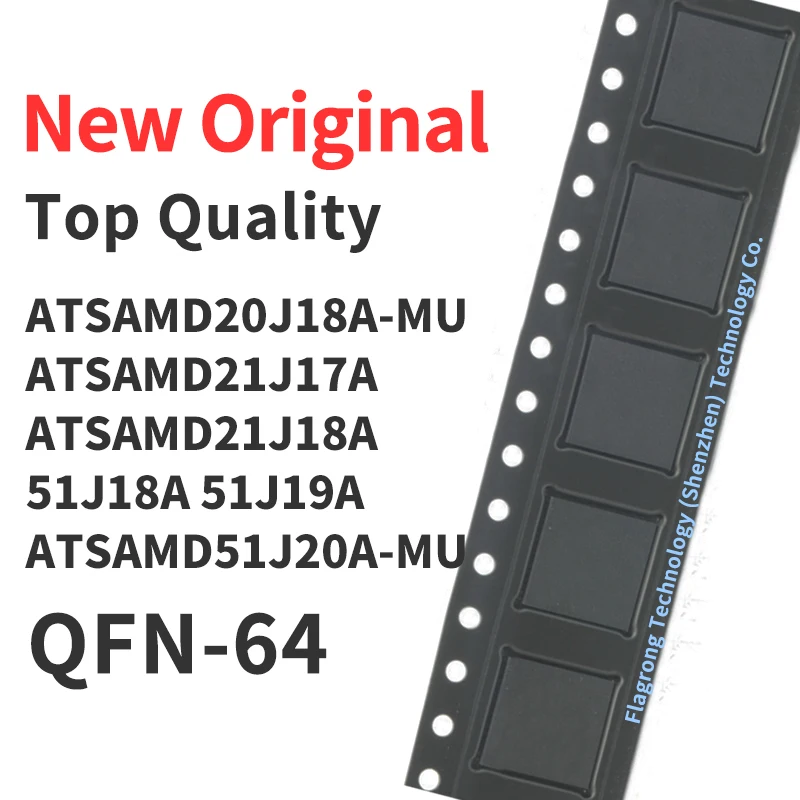 

1 Piece ATSAMD20J18A-MU ATSAMD21J17A ATSAMD21J18A ATSAMD51J18A ATSAMD51J19A -MU ATSAMD51J20A-MU T QFN64 Chip IC New Original