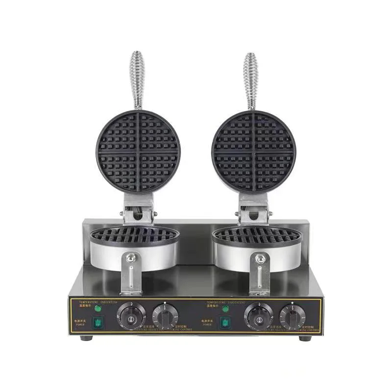 Bom desempenho elétrica cammercial dupla cabeça waffle maker para venda elétrica waffle maker