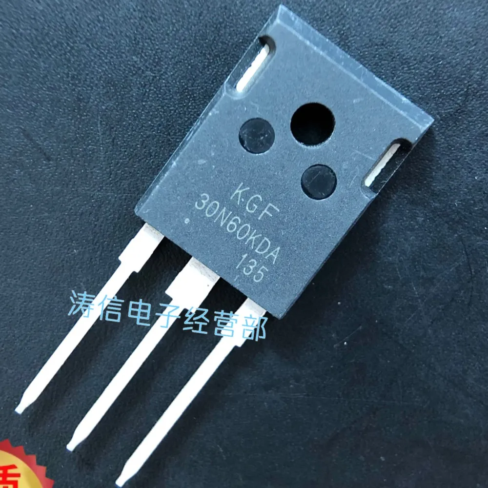 10PCS/Lot KGF30N60KDA 30N60KDA  TO-247 600V 30A IGBTBest Quality Imported Original