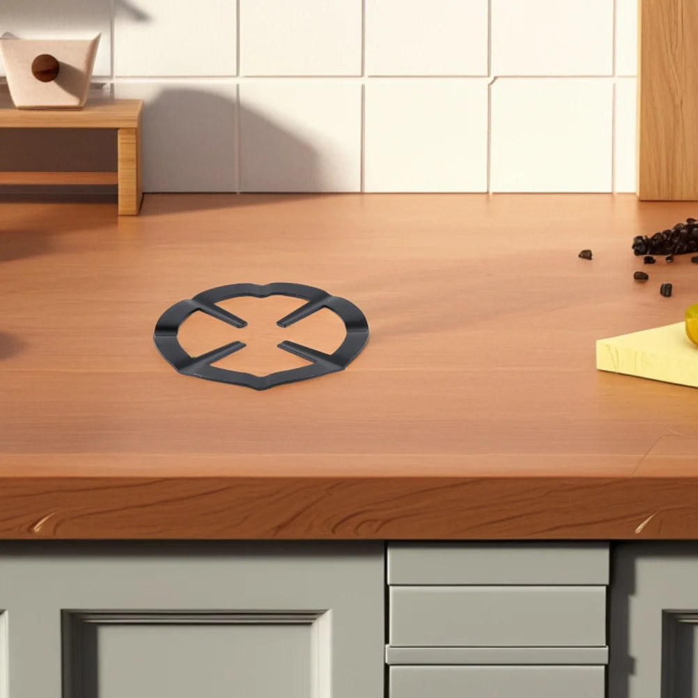 

Cast Iron Wok Rack For Gas Stove Black Non Slip Heat Resistant Kitchen Accessory Coffee Pot Holder Stovetop Protector