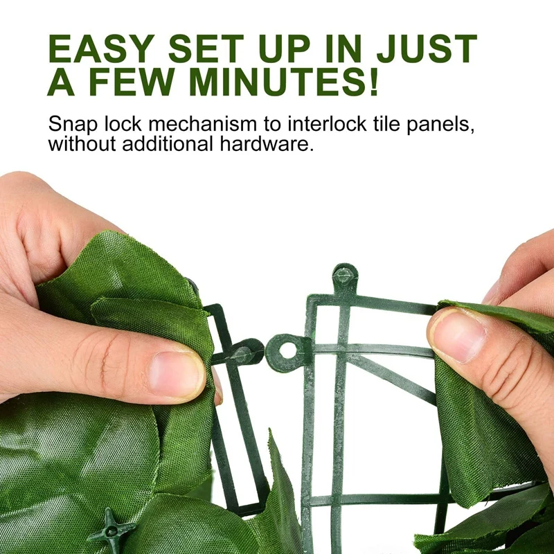 Artificial Ivy Privacy Fence Screen 0.5X3M Artificial Hedges Fence And Faux Ivy Vine Leaf Decoration For Outdoor Garden