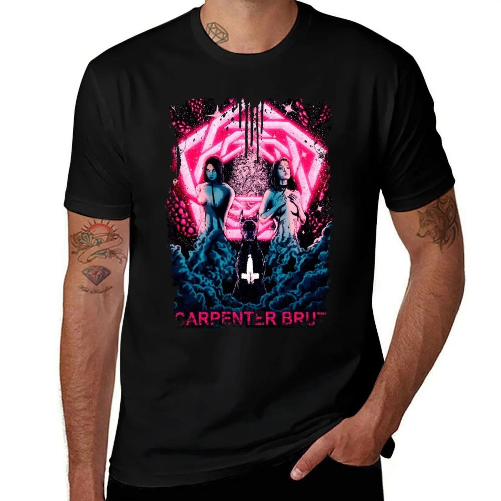

Carpenter Brut Distressed T-Shirt funny t shirts cotton anime t shirts for man T-Shirt
