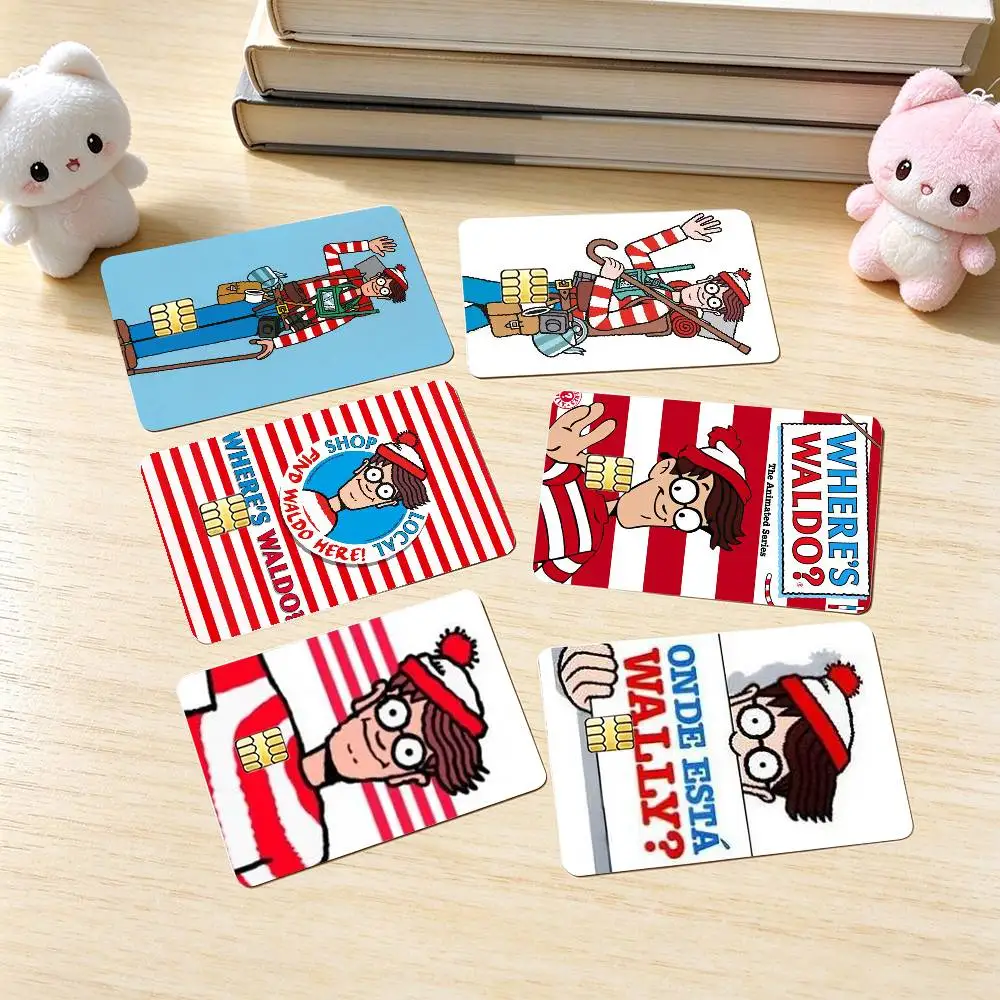 Where-s Wally-Y  Waldo  Credit Card HD Stickers Small Chip Waterproof Sticker Game Card Decal Gift