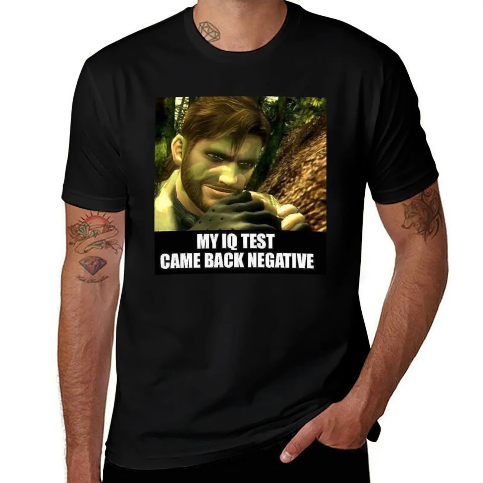 my iq test came back negative T-Shirt anime t shirts oversize T-Shirt
