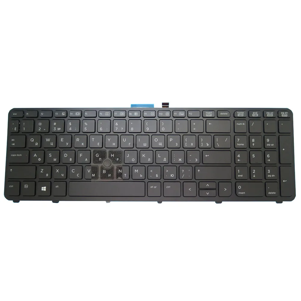 Laptop Keyboard For HP ZBOOK 15 ZBOOK 17 Russian RU SG-59400-XAA with frame with backlight and pointing stick