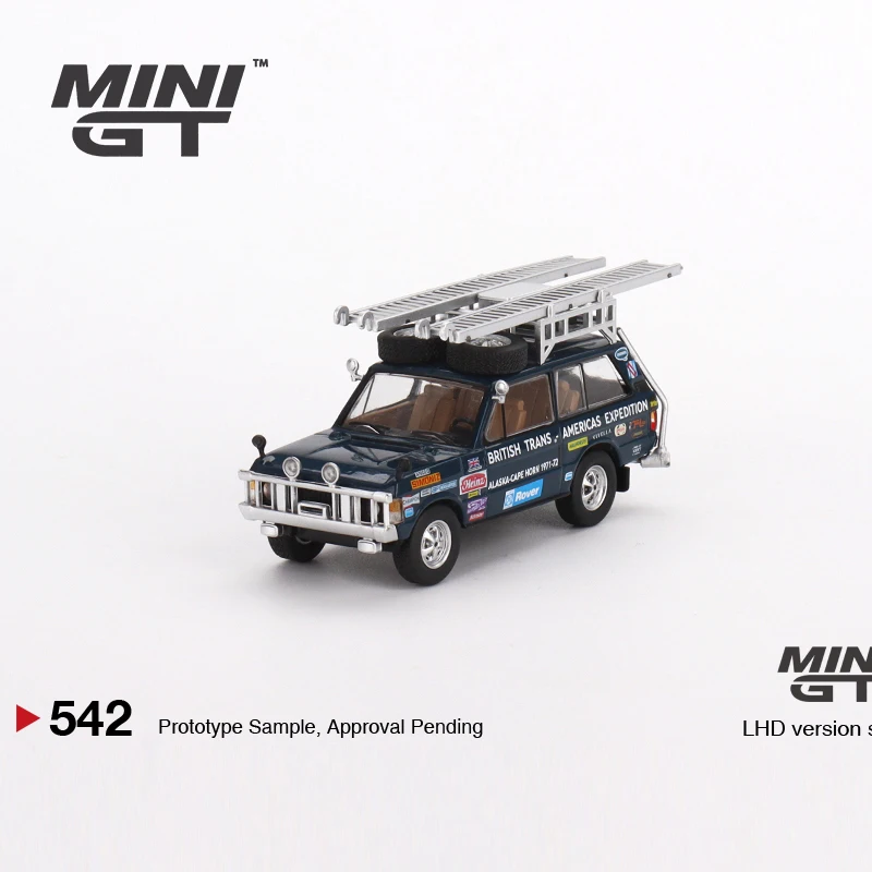 MINIGT 1:64 1971 British Trans Americas Expedition alloy car model 542