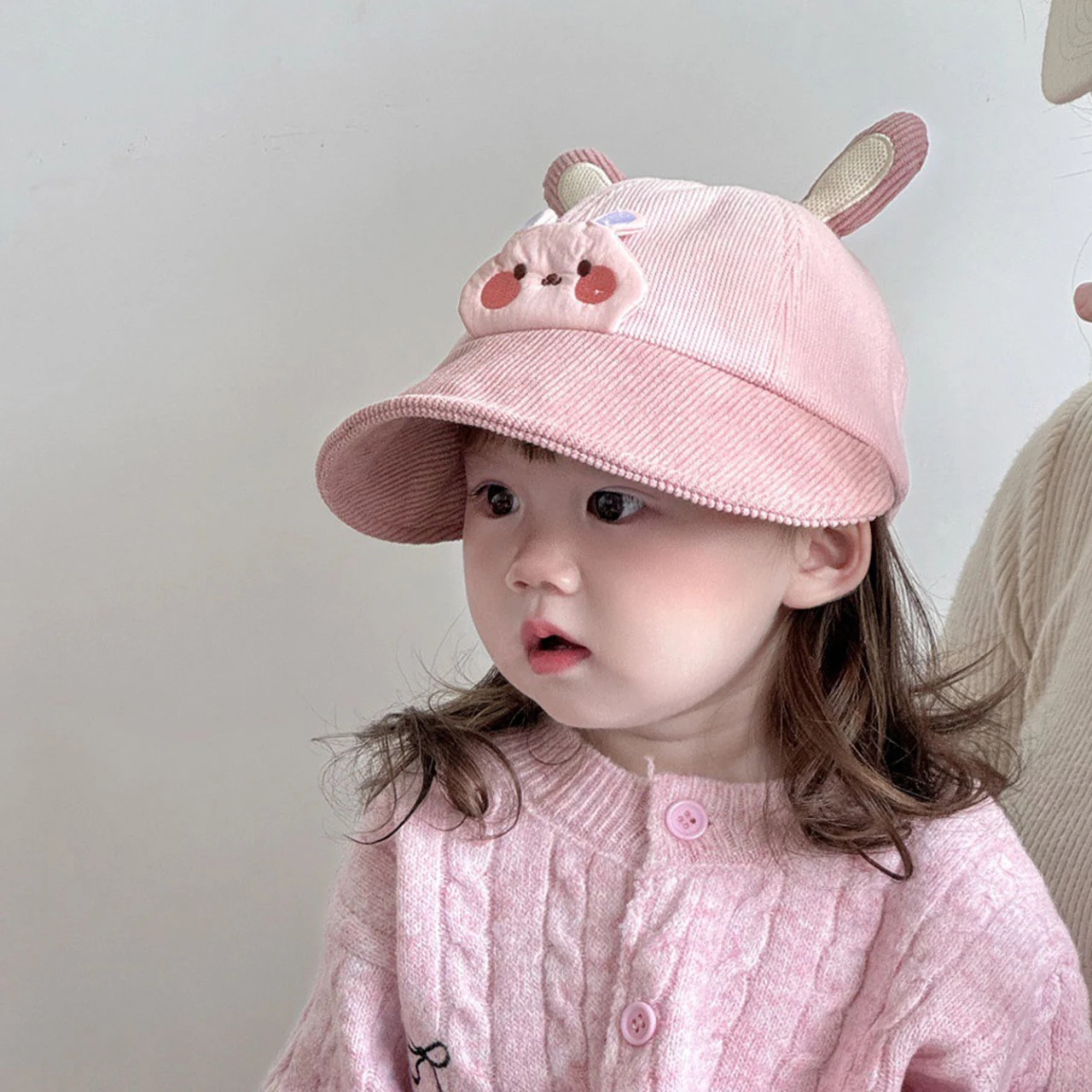 أطفال سروال قصير بلغت ذروتها قبعة لطيف الكرتون الأطفال بطة اللسان قبعة الخريف الشتاء ظلة قناع 8-36 شهر الطفل قبعة بيسبول كبيرة حافة