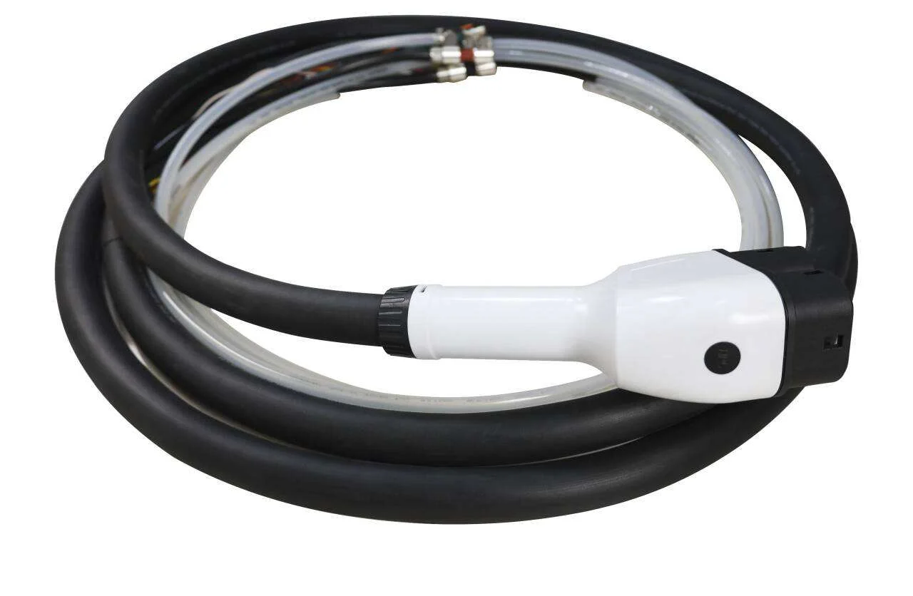 New 500A CCS2 EV Cable Combo 2 Charging Cable for DC HPC Super Charger with Liquid Cooling System 100V Commercial Use