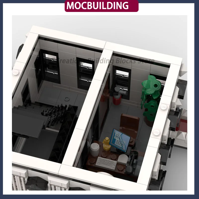 MOC City Street View Building Subway Apartment Model Building Block Set Skyscraper Underground Railway Collection Toy Gifts