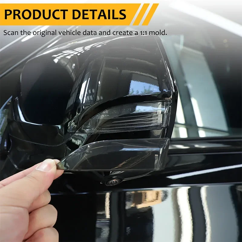 For Cadillac Escalade 2021 2022 2023 ABS Blackened Car Rearview Mirror Turn Signal Cover Trim Sticker Car Accessories