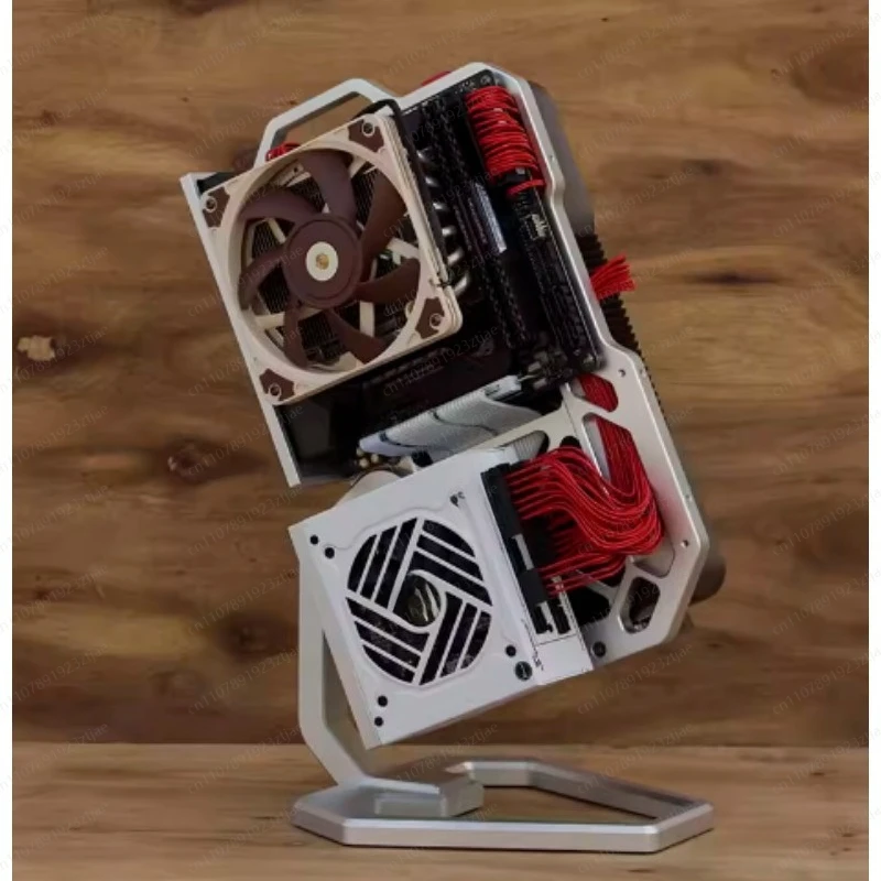 Open ITX Rack Case Mechanical SFX Portable Vertical Desktop Game Mini High-end Aluminum Alloy Computer Case