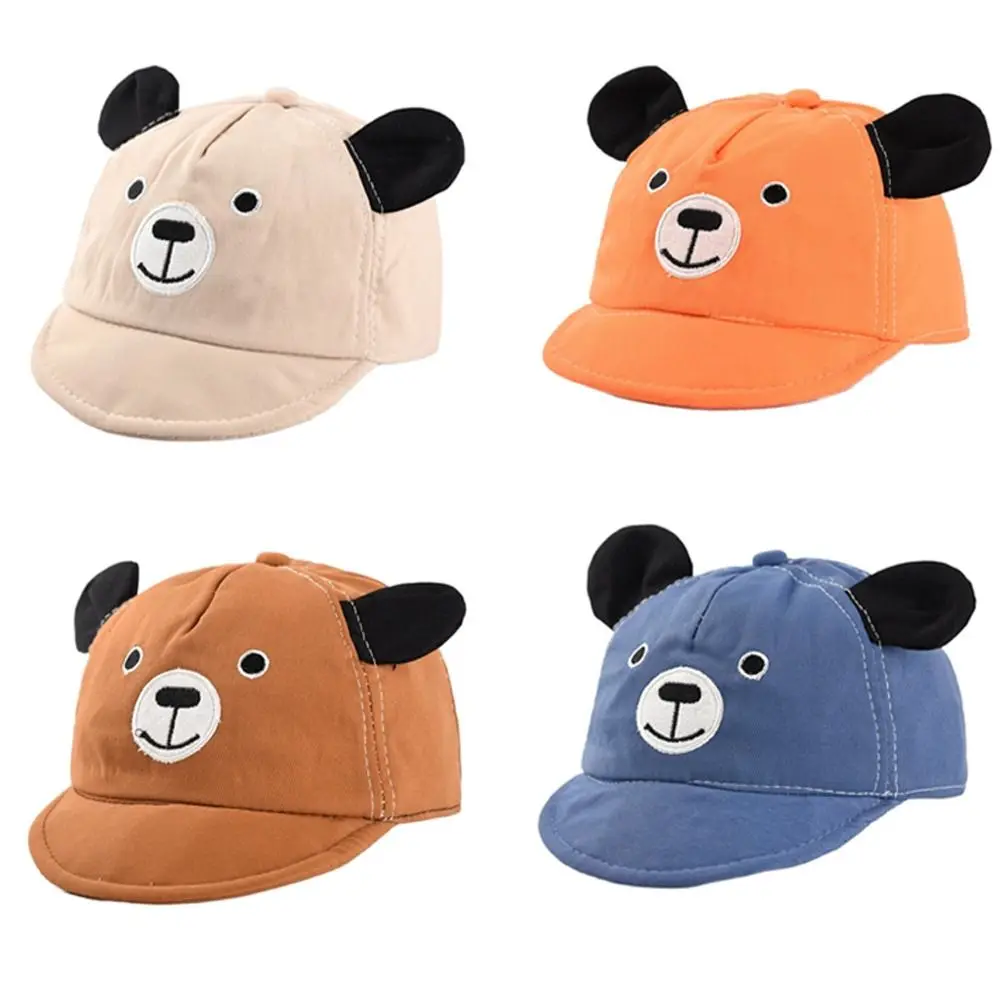 Berretti da bambina per ragazzi Cappello da orso carino per bambini Poliestere Colori multipli Berretto da sole per bambini Cappello di protezione solare Primavera Estate