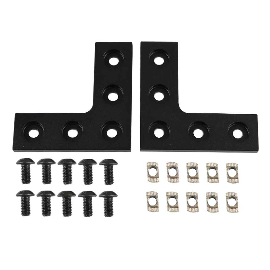 3D Printer Accessories 2020 Aluminum Profile Connection L-Shaped Plate Right Angle Connector End Openbuilds