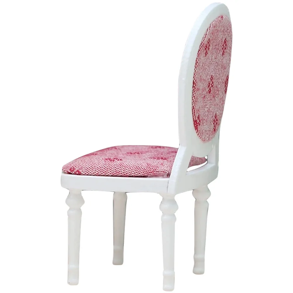 

Miniature Chair Decorative Adorable Mini Furniture 1:12 Mini House Decoration Craft Desktop Kids Supply Decorative Chair