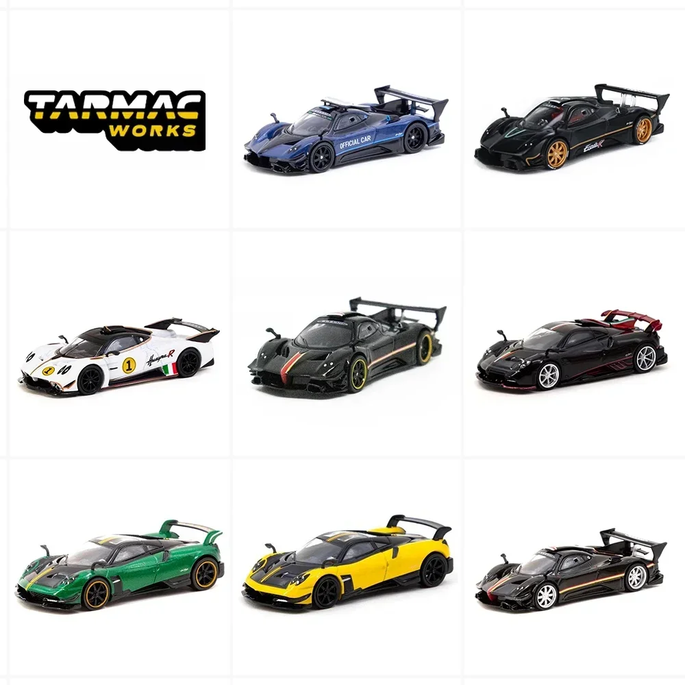 

Tarmac Works TW 1:64 Pagani Huayra Zonda Revolucion Imola Static Diecast Casting Alloy Model Car Collection Toy Birthday Gift