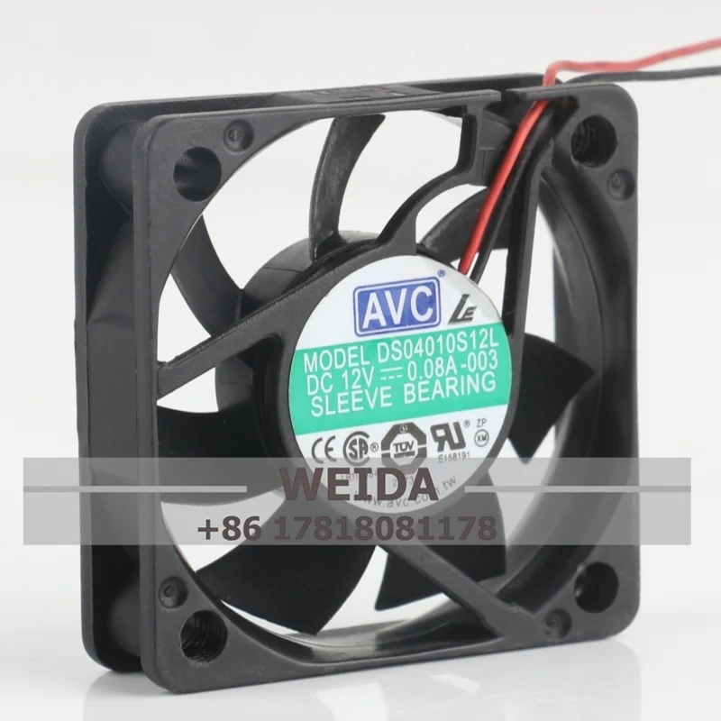 

DC12V 0,08A DS04010S12L Корпусный вентилятор AVC 4010 4 см Ультра-тихий охлаждающий вентилятор с северной и южной осью 40*40*10 мм
