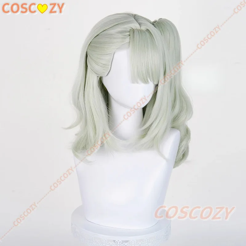 Zenless Zone Zero Virtual Idol Chinatsu Remi Cosplay Pruik Game Zenless Zone Zero Cosplay Vrouwen 40 cm Lichtgroen Paardenstaart Pruik