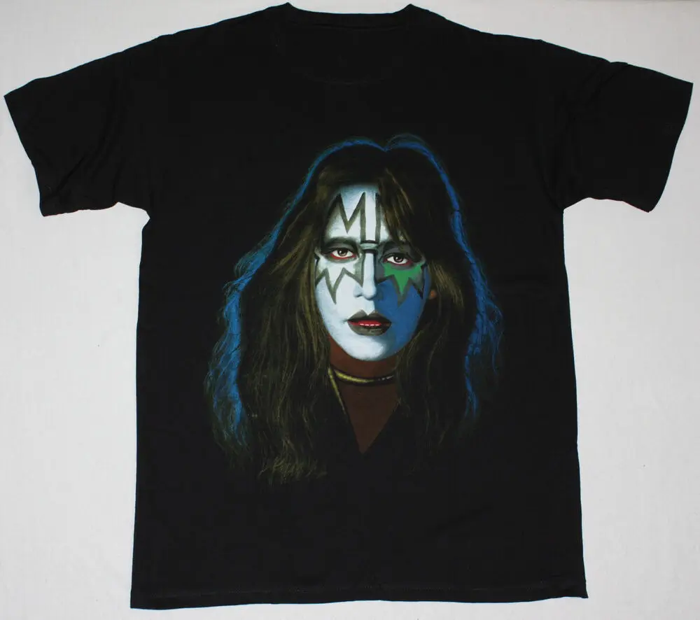 

Vtg KISS ACE FREHLEY Heavy Cotton Black All Size Unisex Shirt